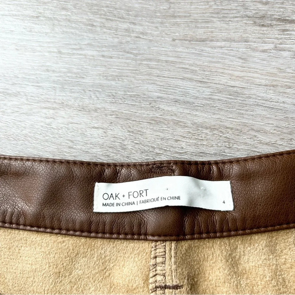 Oak + Fort VEGAN LEATHER PANT Slim Fit Pants - Picture 10 of 13